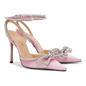 MACH & MACH Pink Double Bow Heels Size 37.5